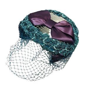 Vintage Unique Two-Tone Floral Headband/fascinator for Weddings and Events